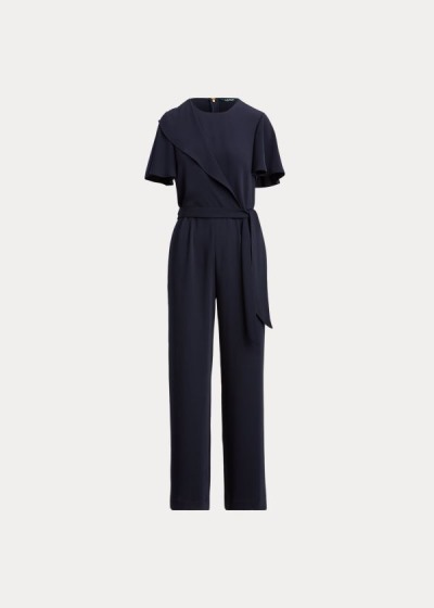 Women's Ralph Lauren Ruffled Crepe Jumpsuits | 127430MVI